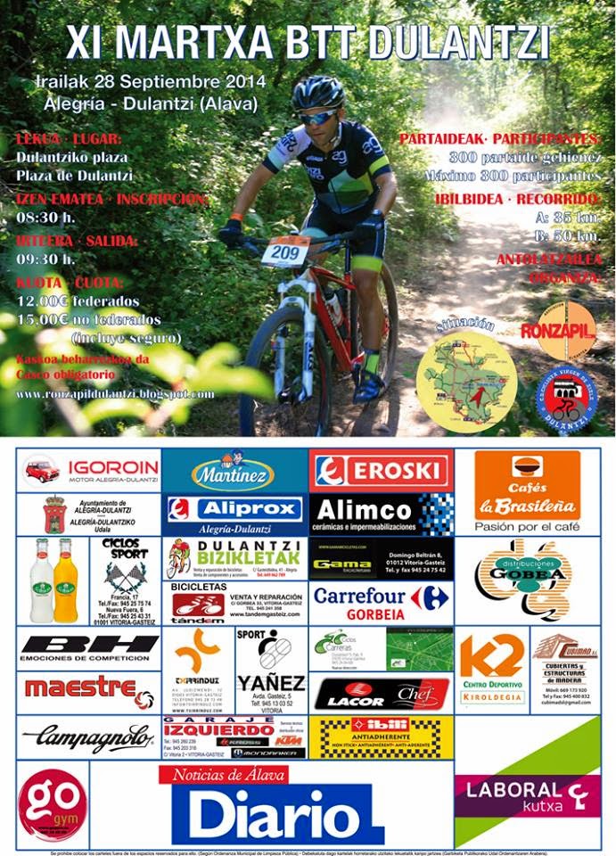 XI Marcha BTT Dulantzi 2014 – Álava