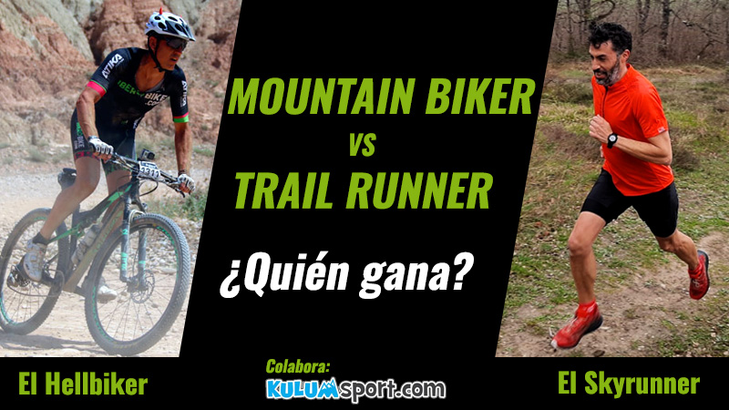 Mountain Biker vs Trail Runner